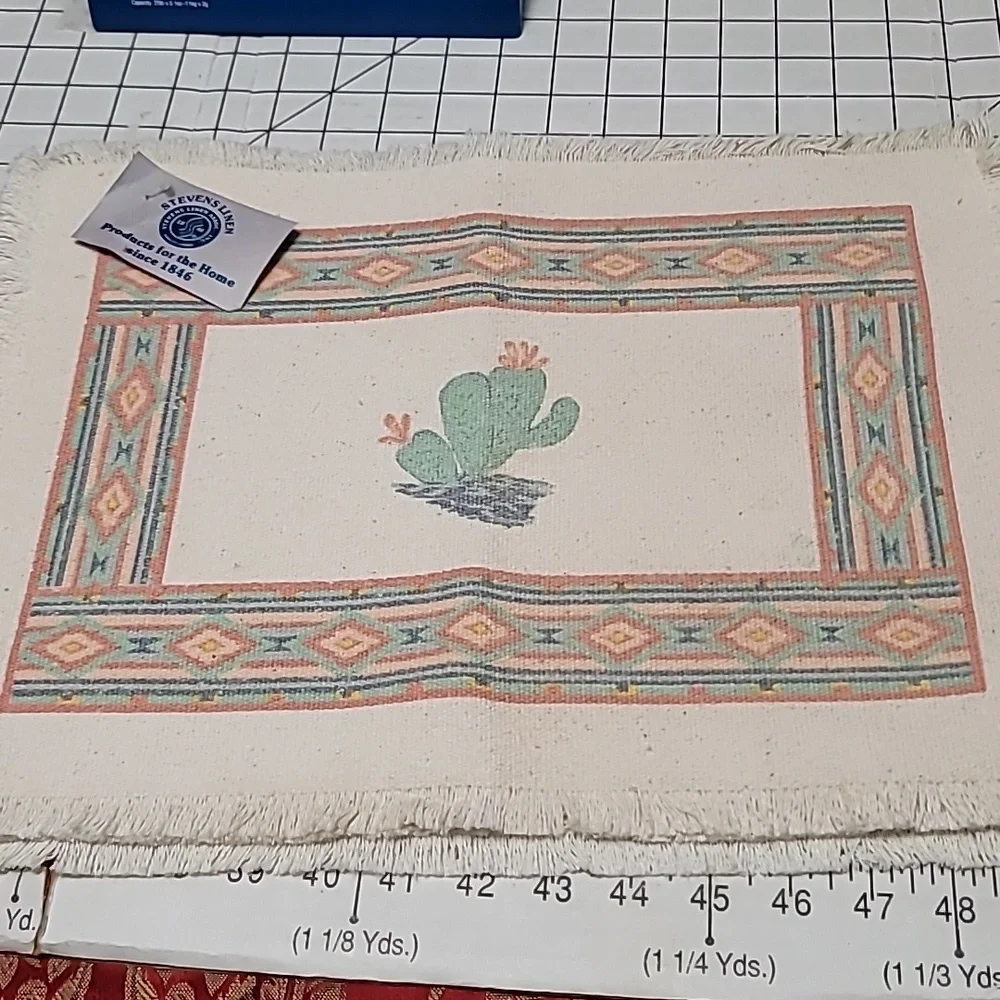 Stevens Linens - Southwest Cactus Theme Placemats‎ x3 NWT kept in closet